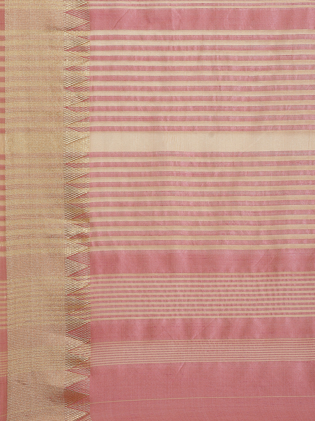 Kalini Pink & Golden Pure Silk Saree - Distacart