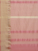 Thumbnail for Kalini Pink & Golden Pure Silk Saree - Distacart