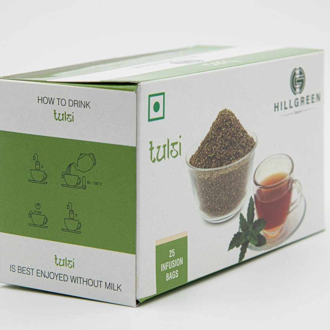 Hillgreen Natural Tulsi Tea Bags - Distacart