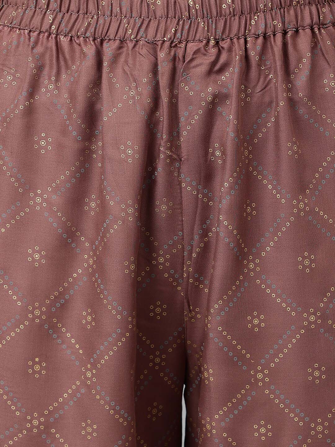 Khushal K Ethnic Motifs Kurta with Trousers & With Dupatta - Distacart