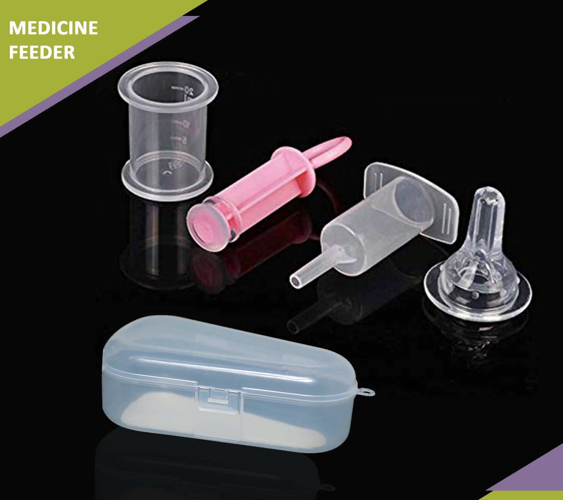 Safe-O-Kid Bpa Free Silicone Liquid Medicine Feederdropper With Box For Baby, Pink - Distacart