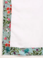 Thumbnail for Sangria Women V-Neck Floral Printed Regular Kurta with Palazzos & With Dupatta - Distacart