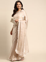 Thumbnail for Mitera Sequinned Organza Saree - Distacart