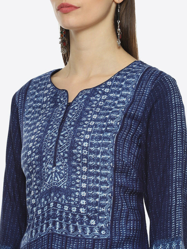 Biba Women Floral Printed Kurta - Distacart