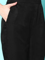 Thumbnail for Sangria Women Butta Patch Work Kurta with Pant Set - Distacart