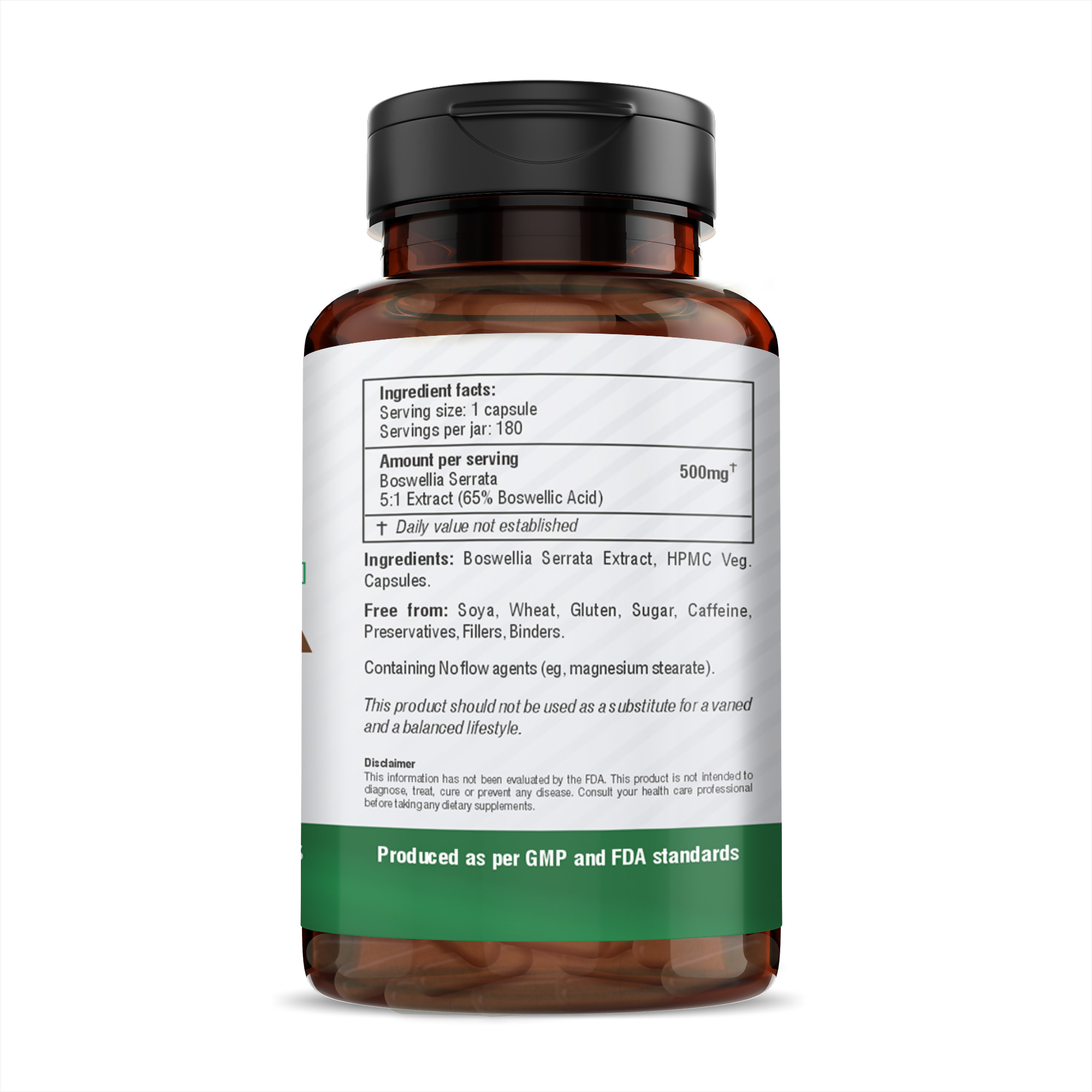 H&C Herbal Boswellia Serrata Veg Capsules - Distacart