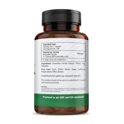 H&C Herbal Boswellia Serrata Veg Capsules - Distacart
