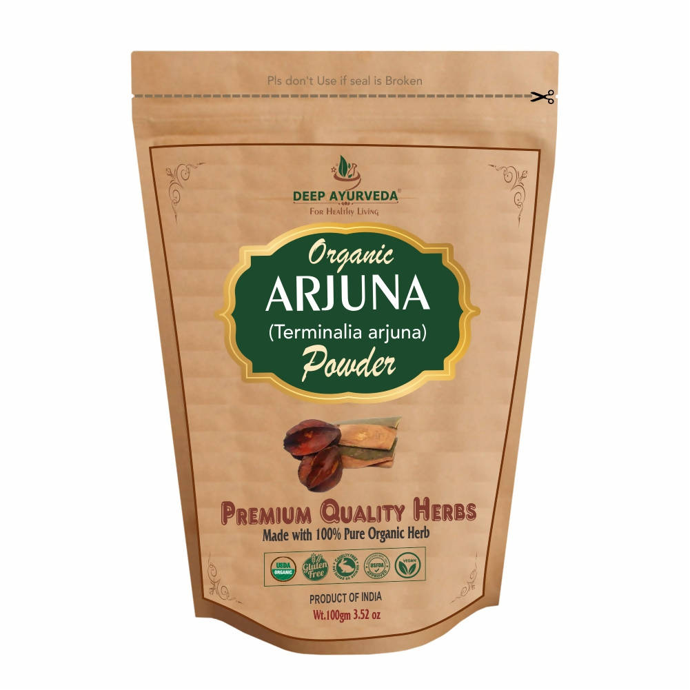 Deep Ayurveda Organic Arjuna Bark Powder - Distacart