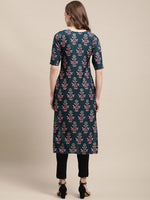 Thumbnail for Kalini Women Teal & Blue Ethnic Motifs Printed Crepe Pack of 2 Kurtas - Distacart