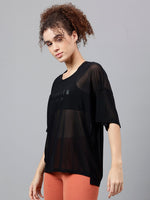 Thumbnail for MKH Typography Printed Relaxed Fit Dri-FIT T-shirt - Distacart