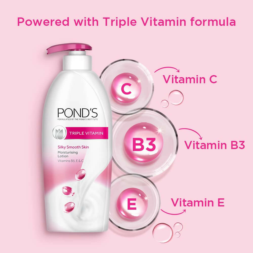 Pond's Triple Vitamin Moisturising Body Lotion - Distacart