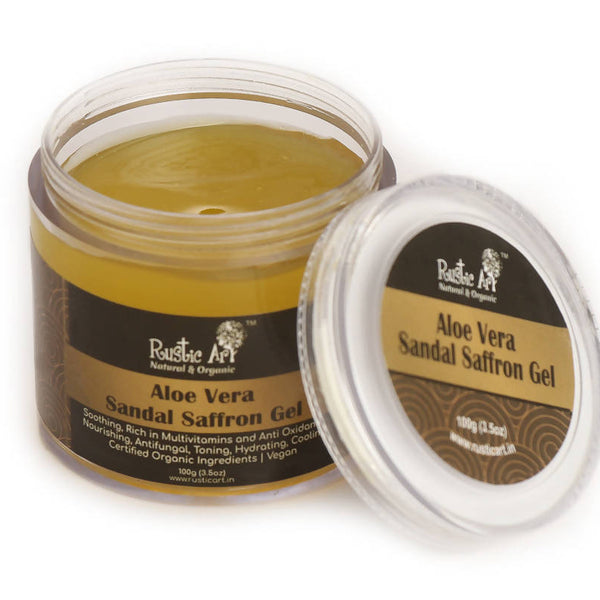 Rustic Art Aloe Vera Sandal Saffron Gel