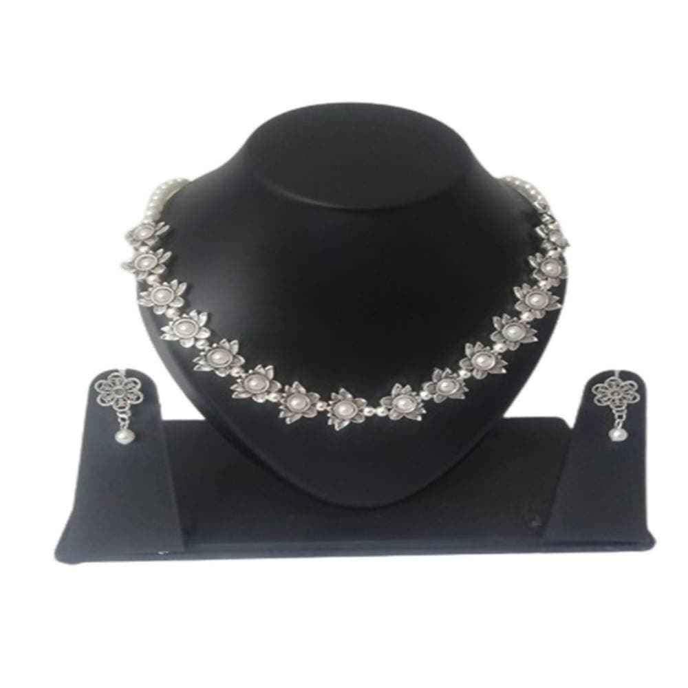 Kundan HandiKrafts Silver Designer Handmade Necklace - Distacart