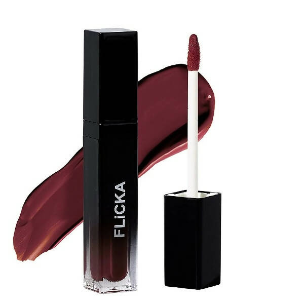FLiCKA Set and Attack Liquid Matte Lipstick 10 Walnut Wonder - Brown - Distacart
