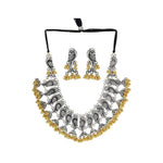 Thumbnail for Mominos Fashion Parrot Design Choker Necklace Set With Golden Ghungoo