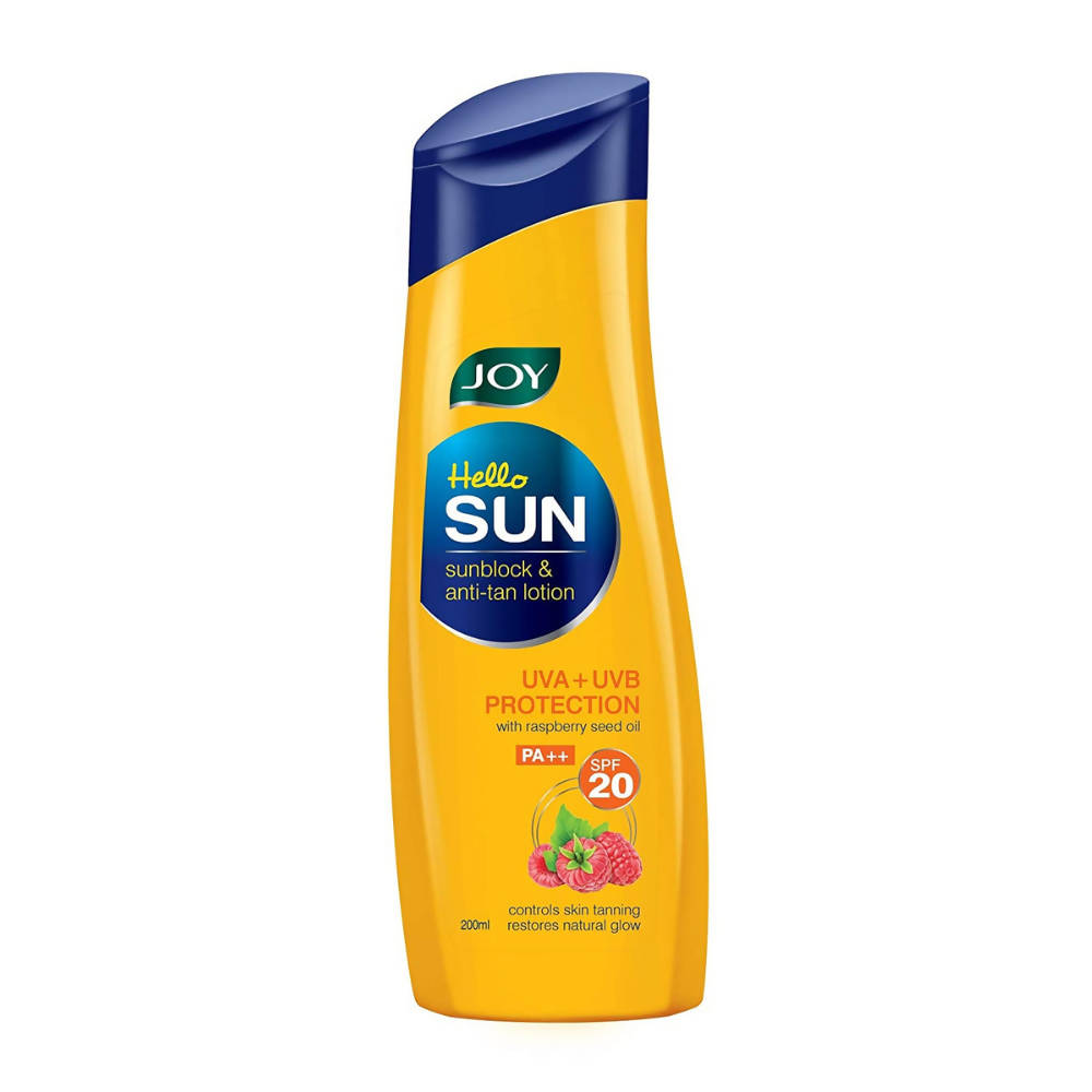 Joy Hello Sun Sunblock & Anti-Tan Sunscreen Lotion SPF 20 PA++ - Distacart