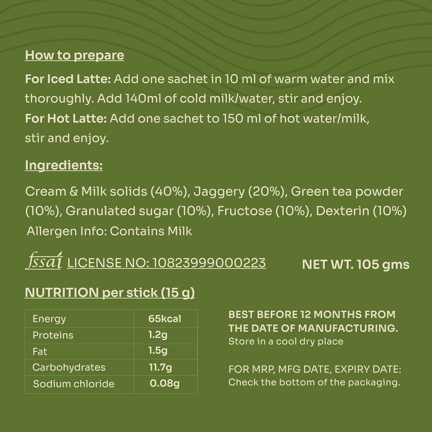 Chiran Instant Matcha Latte Premix Sachets - Distacart