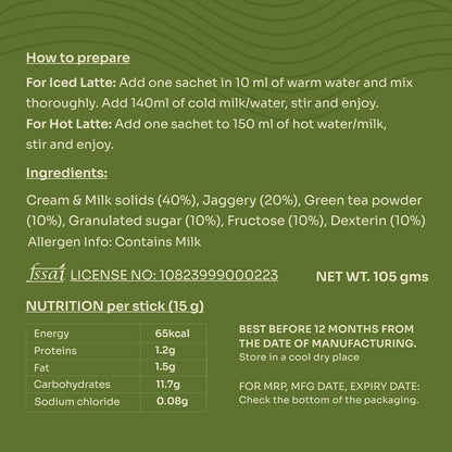 Chiran Instant Matcha Latte Premix Sachets - Distacart