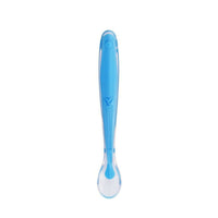 Thumbnail for Safe-O-Kid Soft Tip Silicone Spoon, Blue For Kids Protection - Distacart