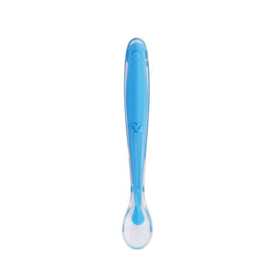 Safe-O-Kid Soft Tip Silicone Spoon, Blue For Kids Protection - Distacart