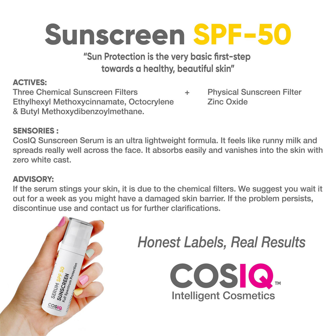 Cos-IQ Outdoor Sunscreen Serum SPF 50 PA++++ - Distacart