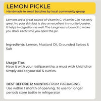 Thumbnail for Organic Potli Raw Lemon Pickle - Distacart
