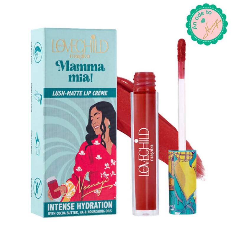 LoveChild By Masaba Gupta Mamma Mia Lush-Matte Lip Creme - Kokum Panna - Distacart