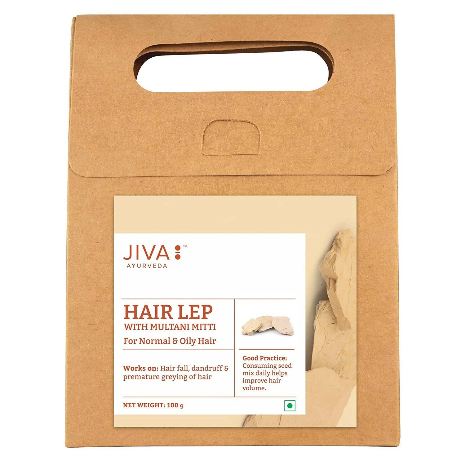 Jiva Ayurveda Hair Lep with Multani Mitti - Distacart