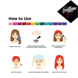 Nisha Cosglam Semi Permanent Hair Color 33 Vibrant Orange - Distacart