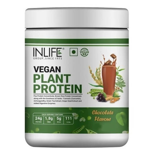 Inlife Vegan Plant Protein Powder Chocolate Flavour
