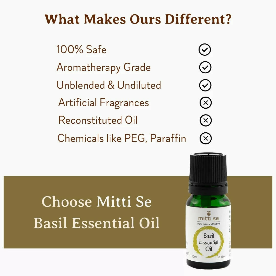 Mitti Se Basil Essential Oil - Distacart
