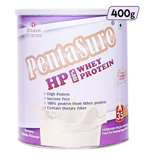 PentaSure HP Whey Protein Powder - Banana & Vanilla Flavor - Distacart