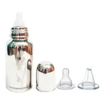 Thumbnail for Goodmunchkins Stainless Steel Feeding Bottle 304 Grade Steel, Jointless, BPA Free, Rustfree Bottle with 2 Anti Colic Silicone Nipple For Kids - Distacart