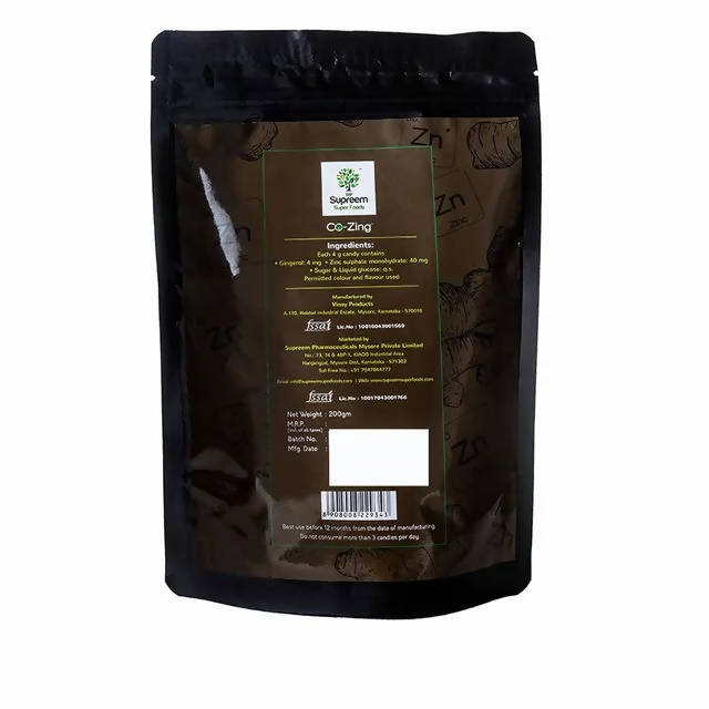 Supreem Super Foods Co-Zing Throat Soother Candy