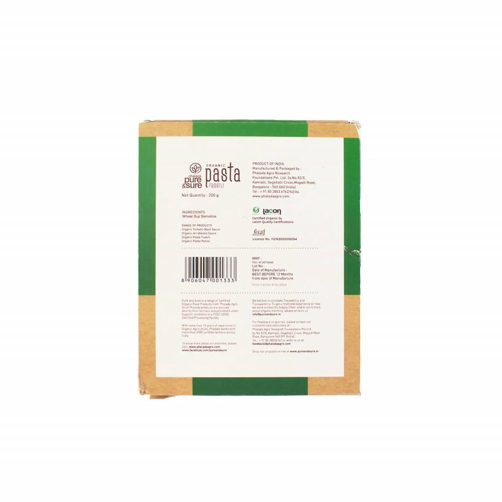 Pure & Sure Organic Pasta Fussili online