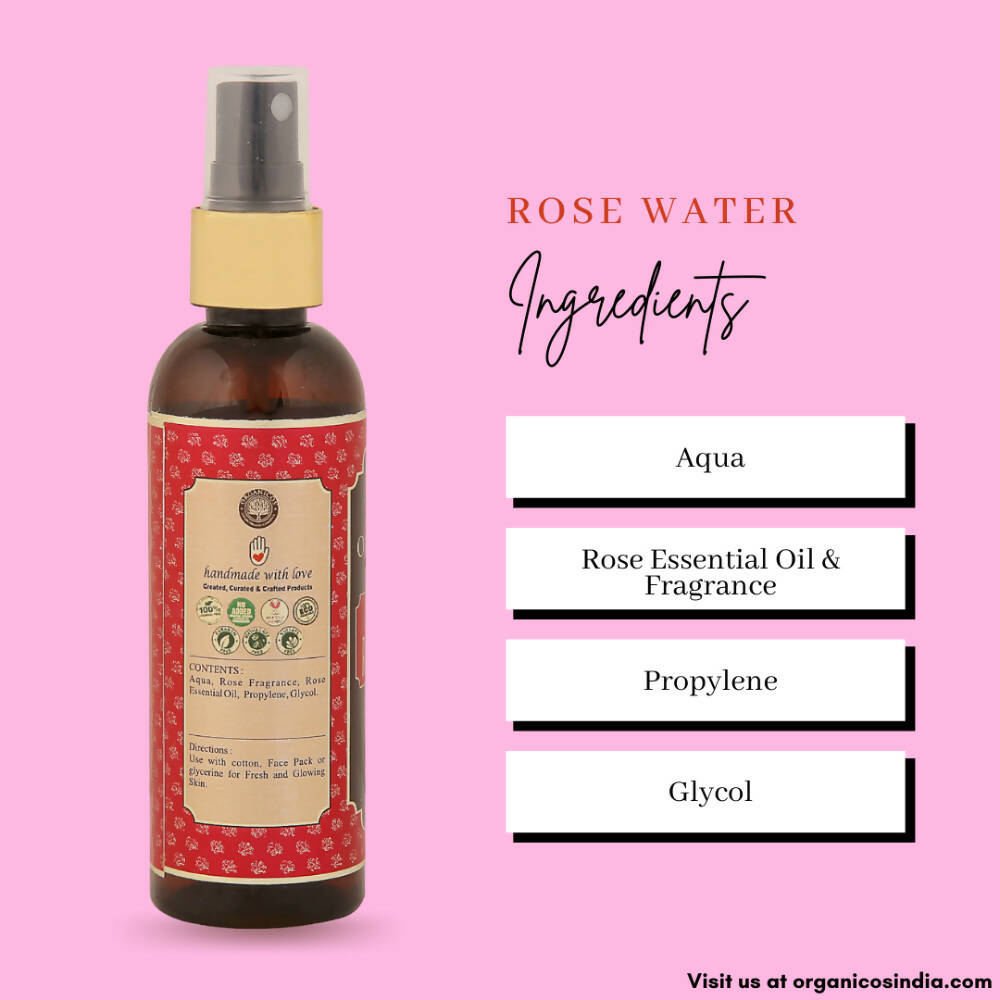 Organicos Premium Rose Water - Distacart