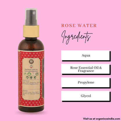 Organicos Premium Rose Water - Distacart