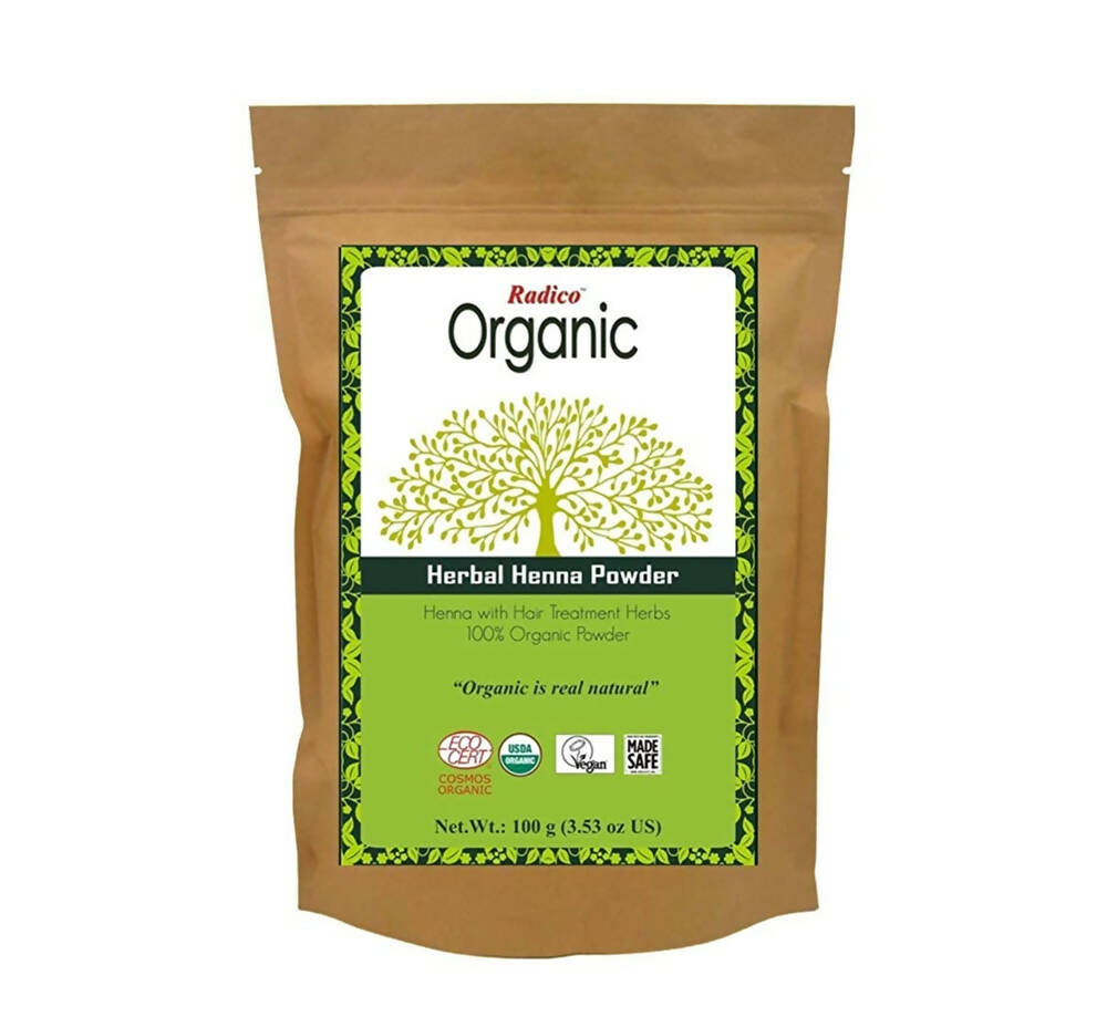 Radico Organic Herbal Henna Powder - Distacart