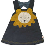 Thumbnail for Mhyssa Blue Square Neck Sleeveless Frock - Distacart