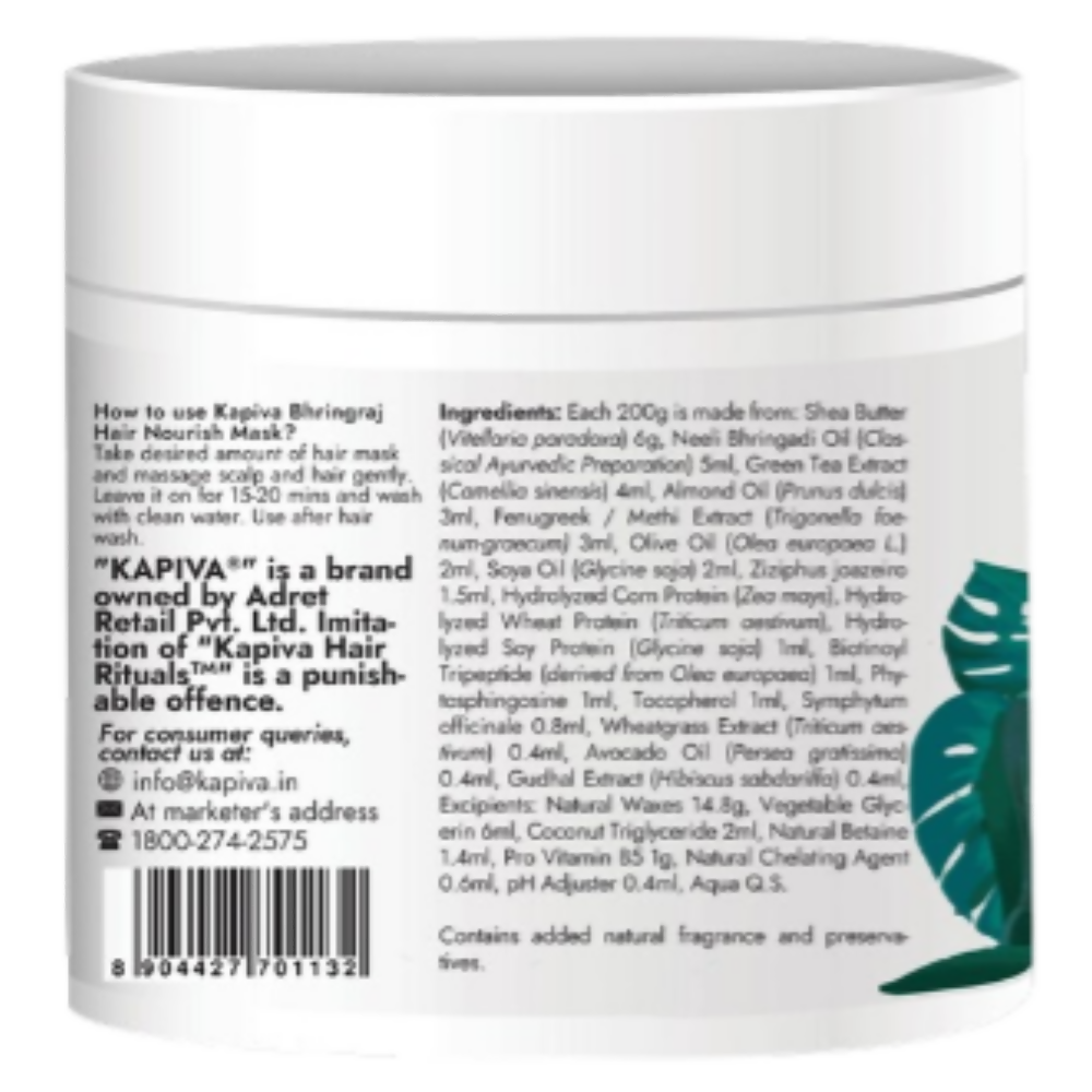 Kapiva Ayurveda Hair Rituals Bhringraj Nourish Hair Mask - Distacart