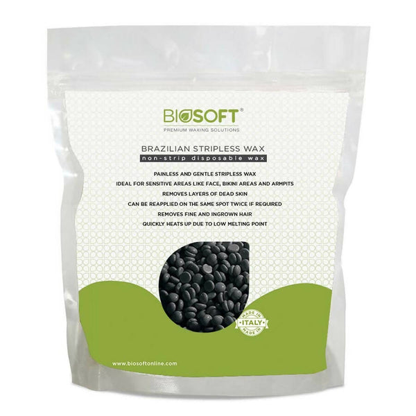 Biosoft Brazillian Stripless Wax - Charcoal - Distacart