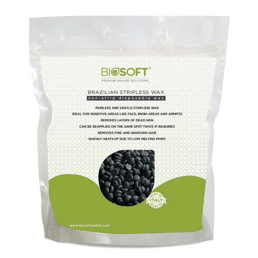 Biosoft Brazillian Stripless Wax - Charcoal - Distacart