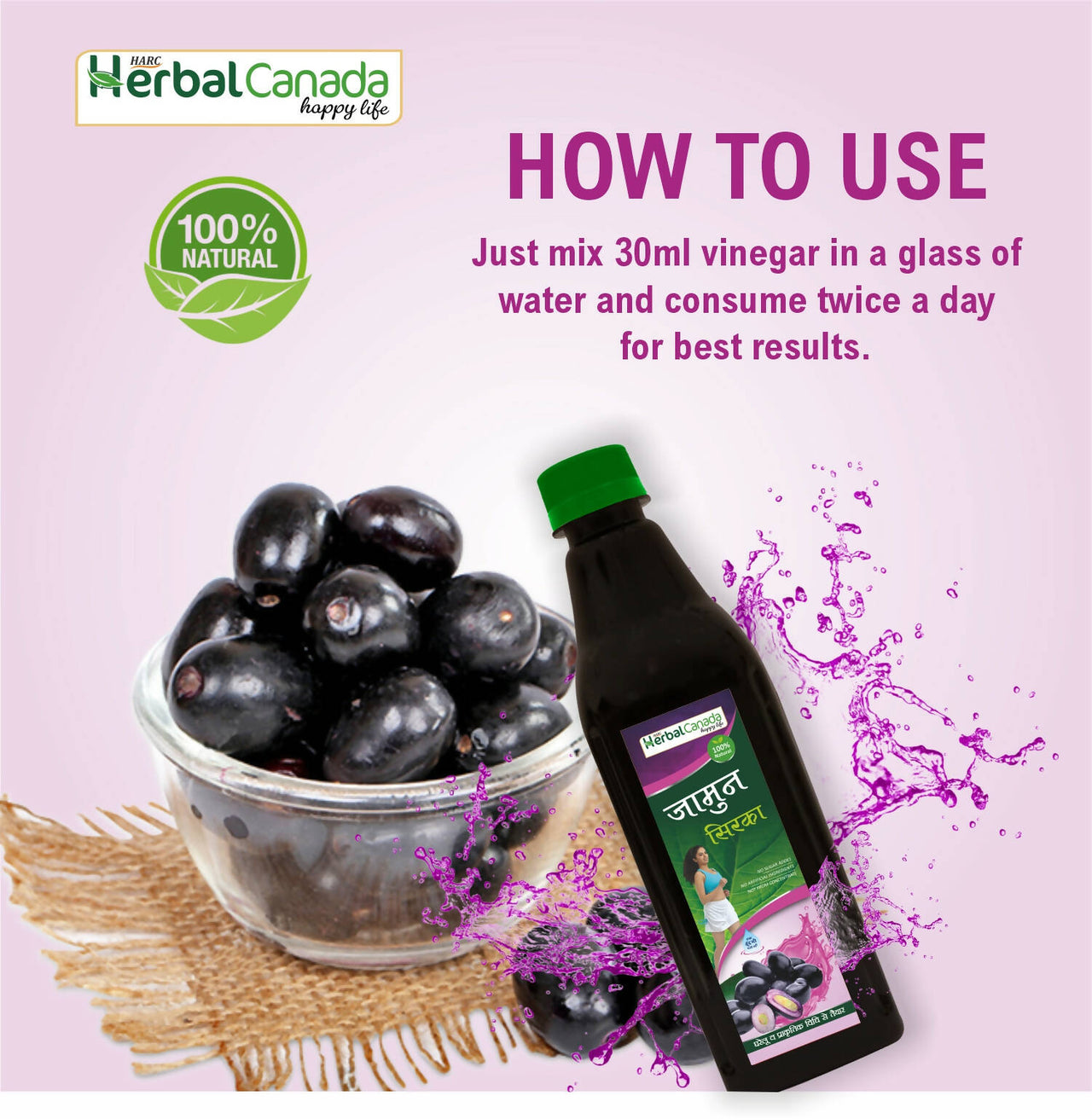 Herbal Canada Jamun Vinegar - Distacart