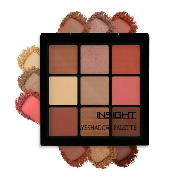 Insight Cosmetics 9 Color Eyeshadow Pallate - Brown - Distacart