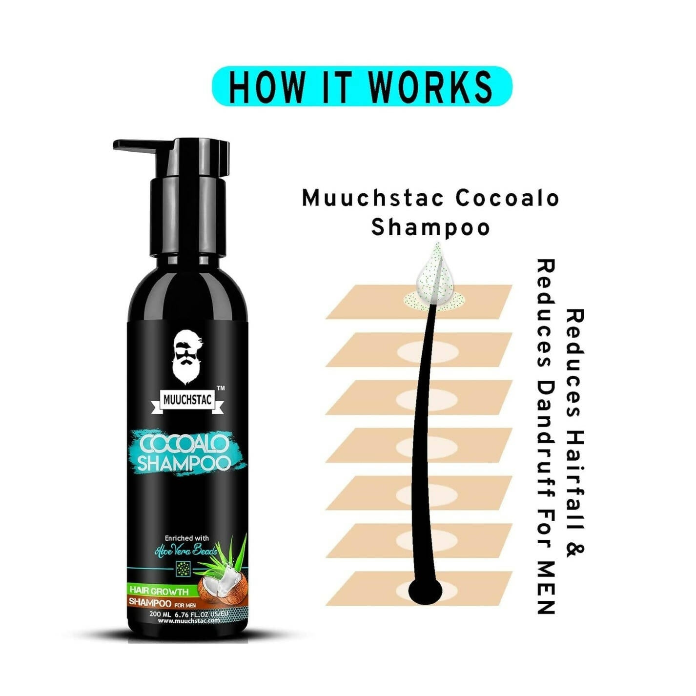 Muuchstac Cocoalo Anti-Dandruff & Anti-Hairfall Shampoo - Distacart