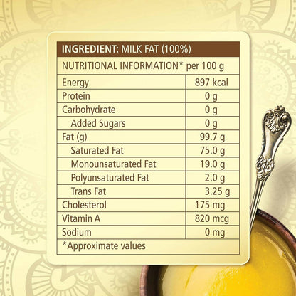 Dabur 100% Pure Daanedaar Cow Ghee - Distacart