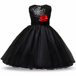 Thumbnail for Asmaani Baby Girl's Black Color Satin A-Line Maxi Full Length Dress (AS-DRESS_22045) - Distacart