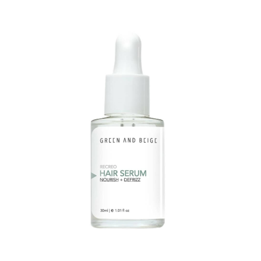 Green And Beige Recreo Nourish & Defrizz Hair Serum - Distacart