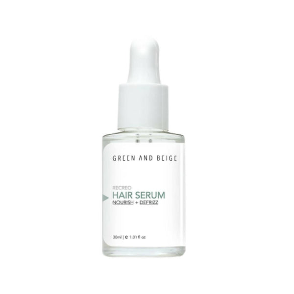Green And Beige Recreo Nourish & Defrizz Hair Serum - Distacart
