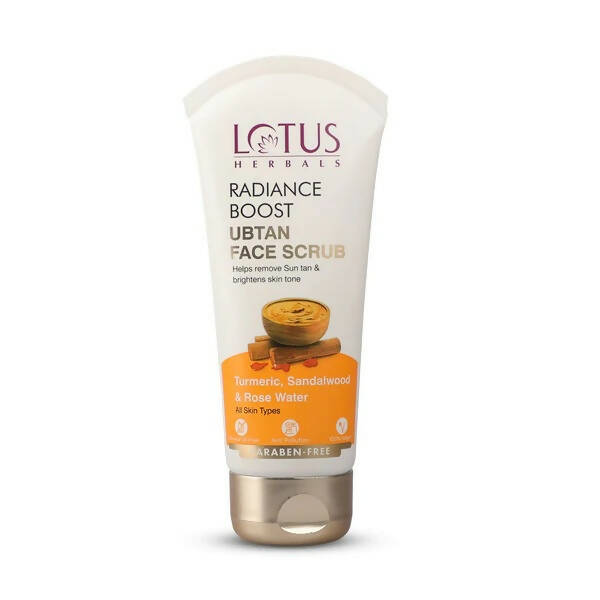 Lotus Herbals Radiance Boost Ubtan Face Scrub - Distacart